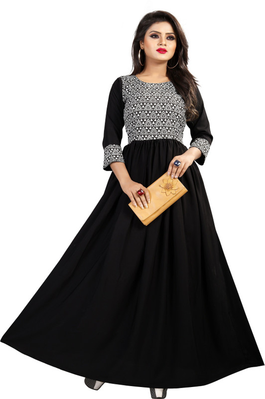 global exporter A-line Gown(Black)