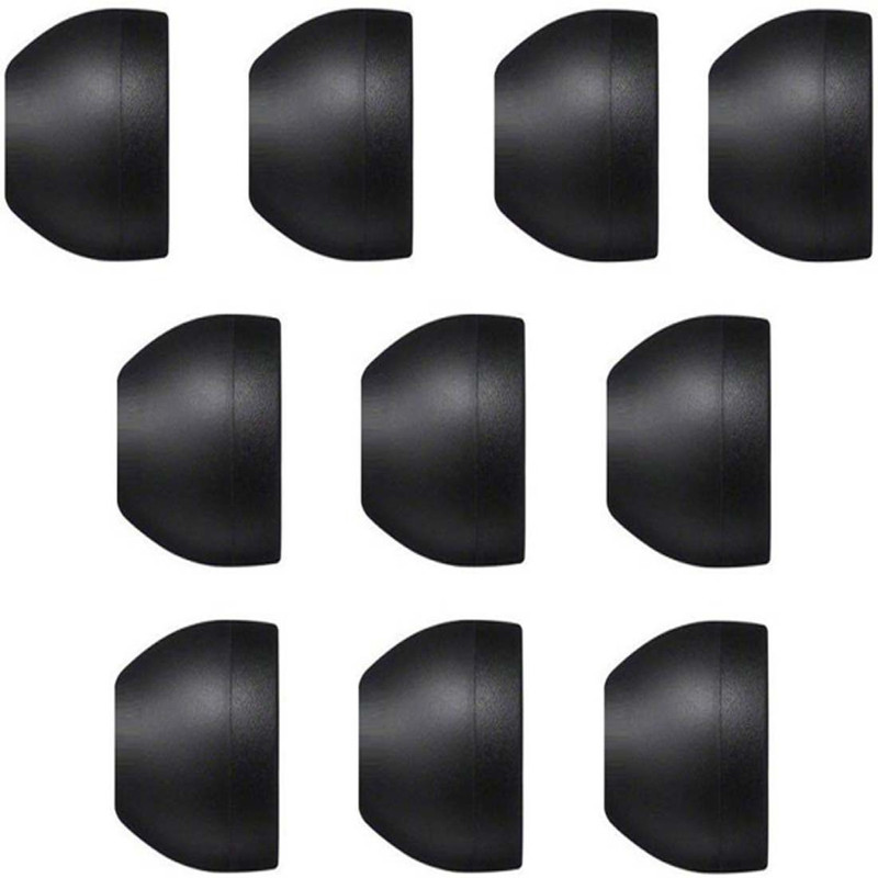 Mobi Silicon Earbud (M) In The Ear Headphone Cushion (Pack of 10, Black) In The Ear Headphone Cushion(Pack of 10, Black)