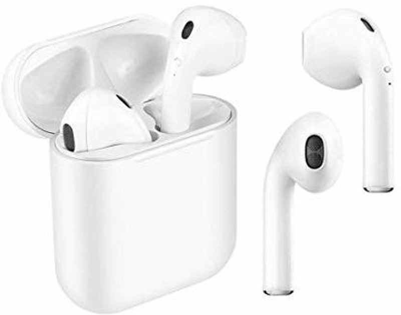 ak fashion store i8 earpods for ios and anroid Bluetooth Headset with Mic(White, In the Ear)