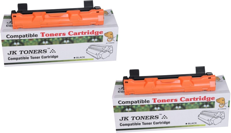 JK Toners TN1020 / TN 1020 Black Toner Cartridge Compatible with Brothr HL 1111 / 1201 / 1211W / DCP-1511 / 1514 / 1601 / 1616NW / MFC 1811 / 1814 / 1911NW (Pack of 2) Single Color Ink Cartridge(Black)