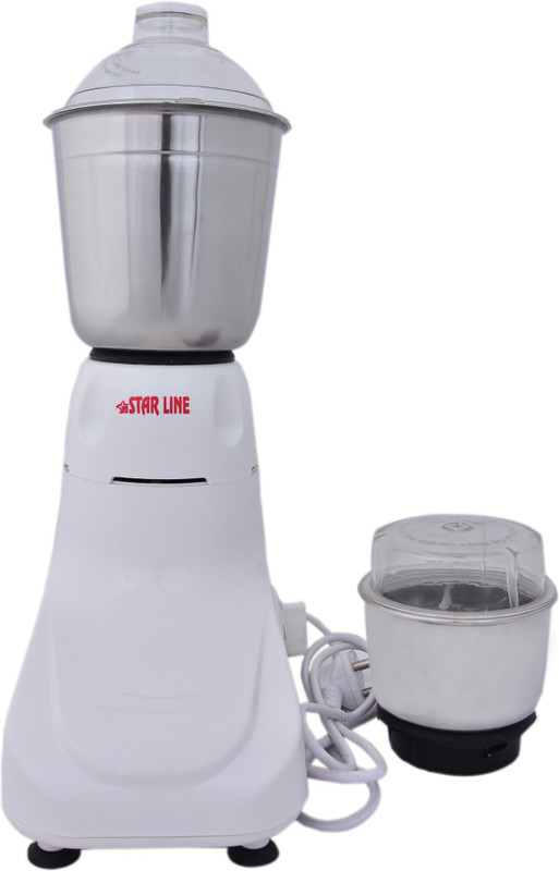 STARLINE juicer mixer grinder mini popular 550 Mixer Grinder(White, 2 Jars)