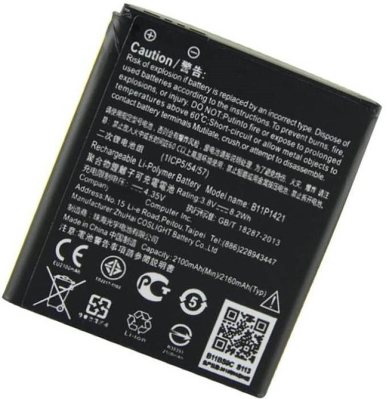 mobicall Mobile Battery For ASUS ZENFONE C , Z007, ZC451G (B11P1421) - 200 mAh