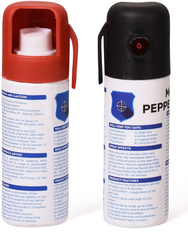mark safety products Combo Pack of Chilli Spray and Pepper Stream Spray