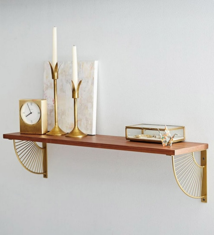 Hubwooden Wooden Wall Shelf Wood Gol Buy Online In Luxembourg At Desertcart