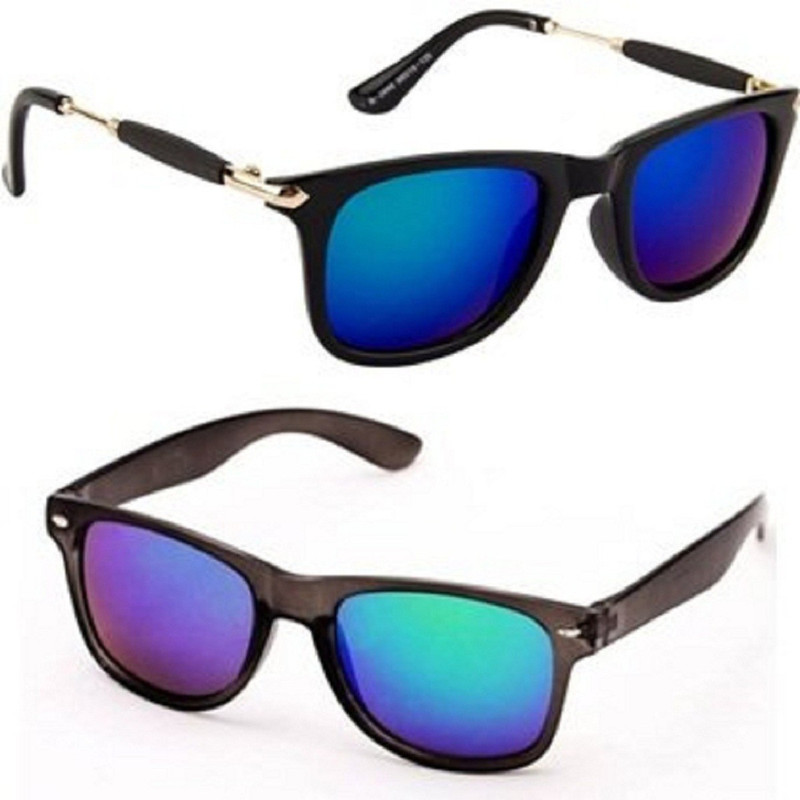 shadz Wayfarer, Wayfarer Sunglasses(Blue, Blue)