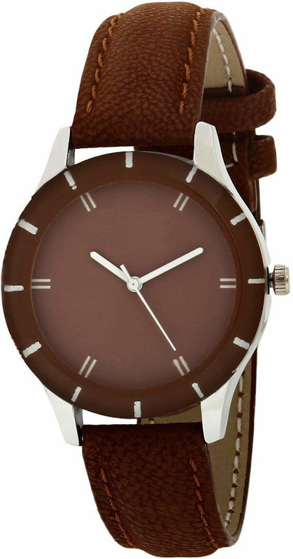 umiya Black Quartz Cut Glass Pattern Watch Analog Watch  - For Girls