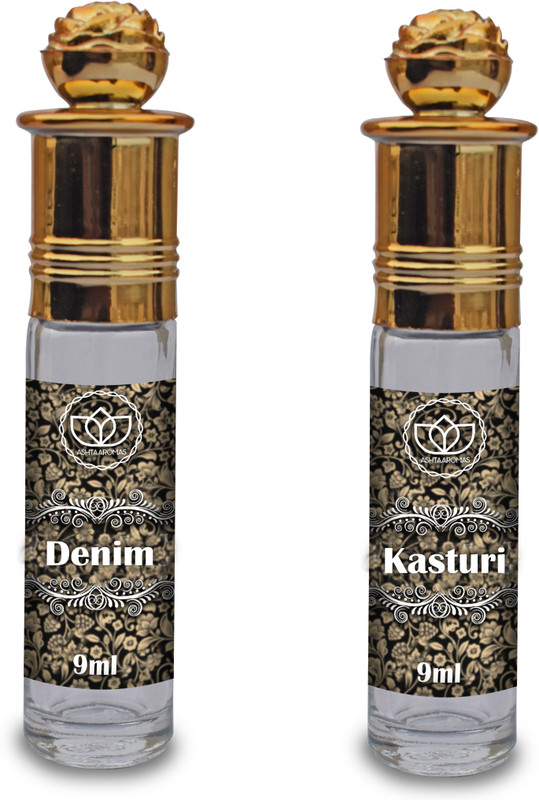 ASHTAAROMAS Premium Fragrances Denim and Kasturi Attar Floral Attar(Floral)