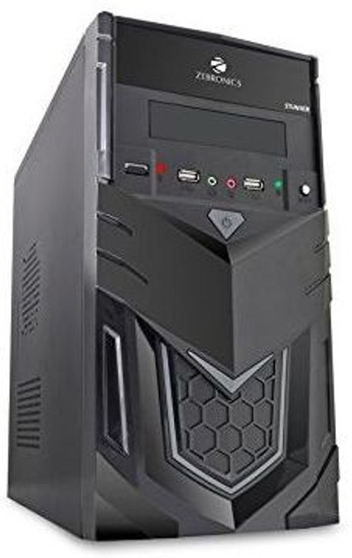 Zebronics ZEB123-BL Mid-Tower Cabinet(Black)