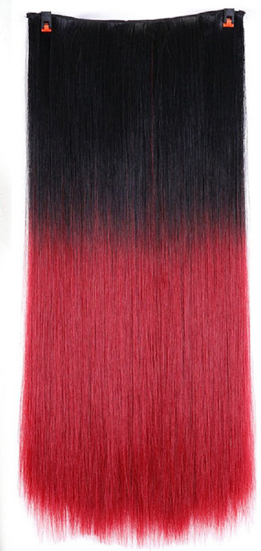 daiku natural black with red ombre 24 Hair Extension