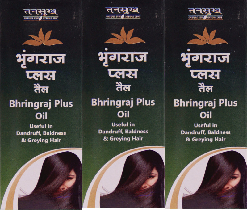 tansukh Bhringraj Plus Oil1 pack of 3 Hair Oil(600 g)