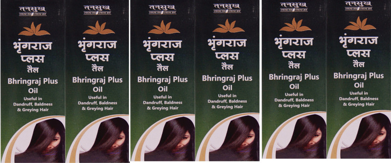 tansukh Bhringraj Plus Oil1 pack of 6 Hair Oil(1200 g)