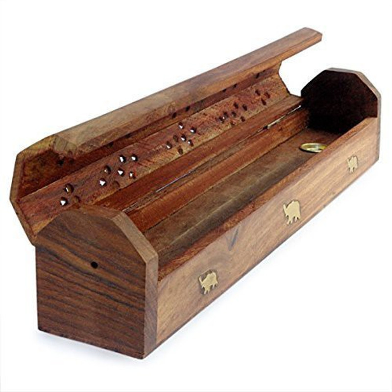 fashion bizz agar001 Wood Incense Holder(Brown)