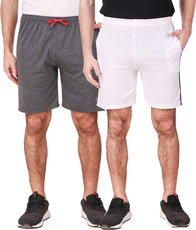 kritika world Solid Men Multicolor Regular Shorts
