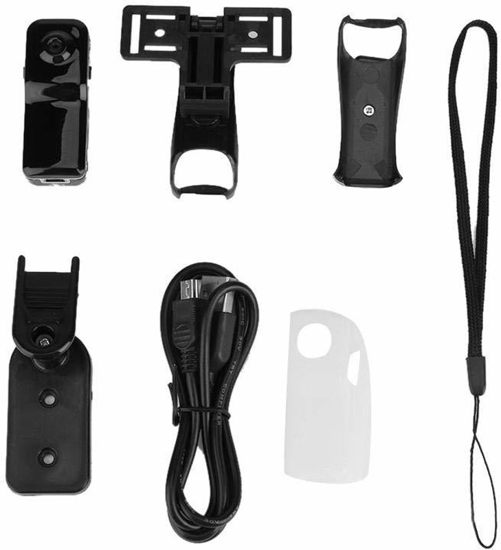 Rhonnium RHO-Sports Action Cam BLK /- 9050 MD80 Super Mini DV DVR Sport Video Recorder Digital Camera Sports and Action Camera(Black, 3 MP)