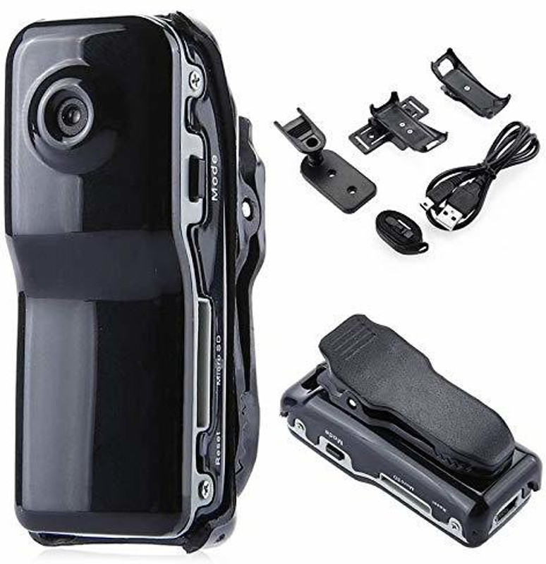 Wonder World WNDRWRD-Sports Action Cam BLK /- 7011 ™ MD80 Mini DV DVR Portable Sport Camera Video Audio Recorder Sports and Action Camera(Black, 3 MP)
