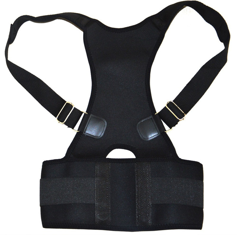 qulity REAL POSTURE comfortable, breathable straps. Hand washable. Back Support(Black)