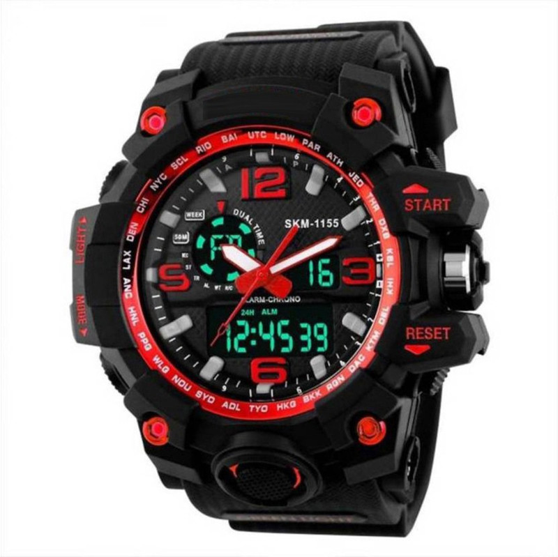 indian seller skmei-1155_@RED SPORT SPORT BIG ARRIVEL Analog-Digital Watch  - For Boys