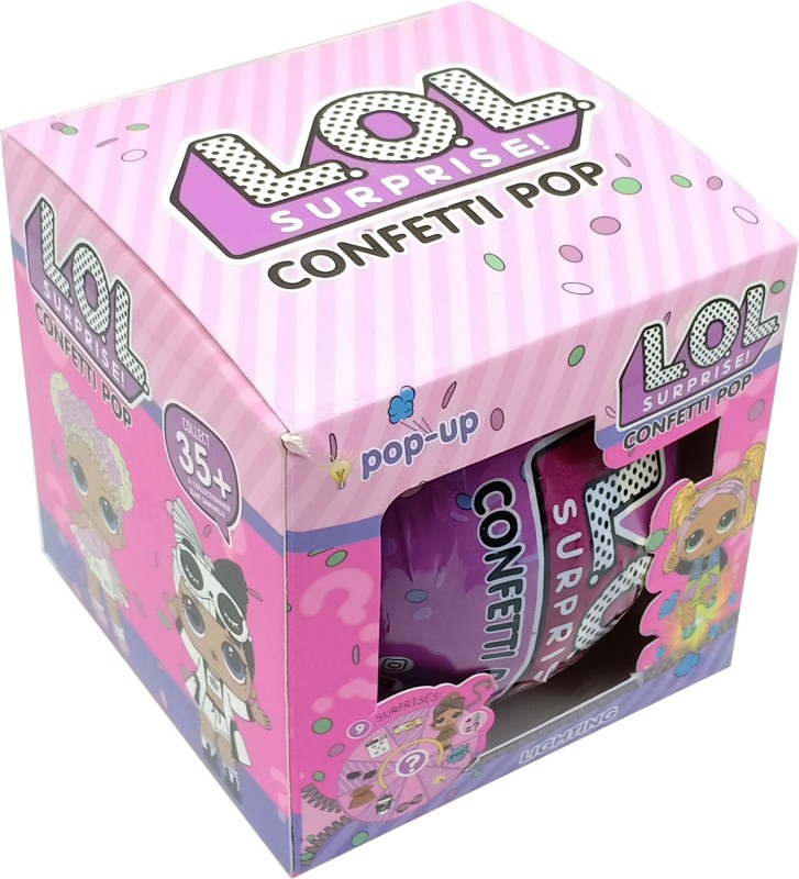 AncientKart L.O.L. Surprise Dolls Confetti Pop Series with Light (10 cm big ball)(Multicolor)