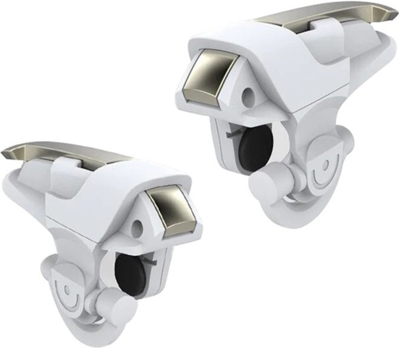 ReTrack King 2 Metal Click PUBG Mobile Game Fire Button Aim Key Smart Phone Gaming Trigger L1 R1 Shooter Controller Joystick(White, For PC) ReTrack King 2 Metal Click PUBG Mobile Game Fire Button Aim Key Smart Phone Gaming Trigger L1 R1 Shooter Controller Joystick(White, For PC)