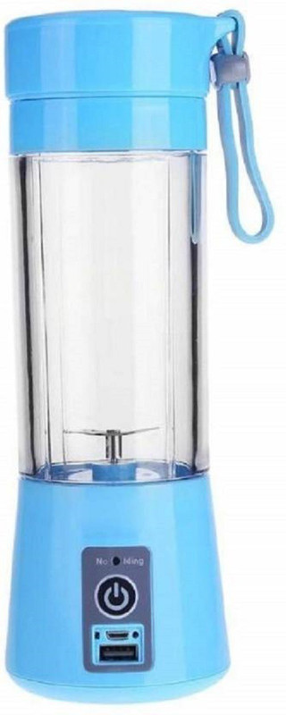 Nelinho 3 Portable USB Rechargeable Blender 450 Juicer Mixer Grinder(Blue, 1 Jar)