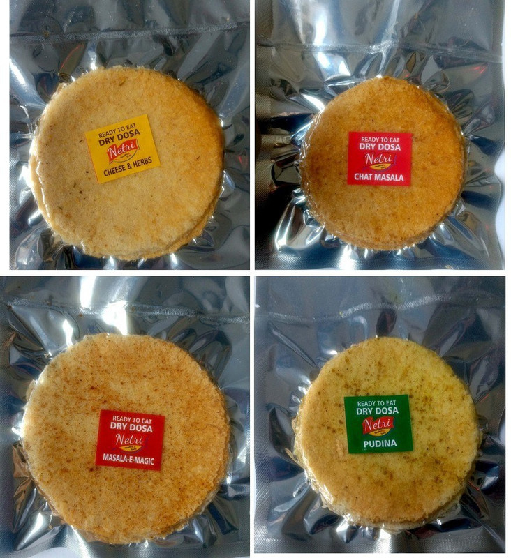 netri Dry Dosa Jain (2 Cheese & Herbs,2 Magic E Masala,2 Chat Masala 400 g