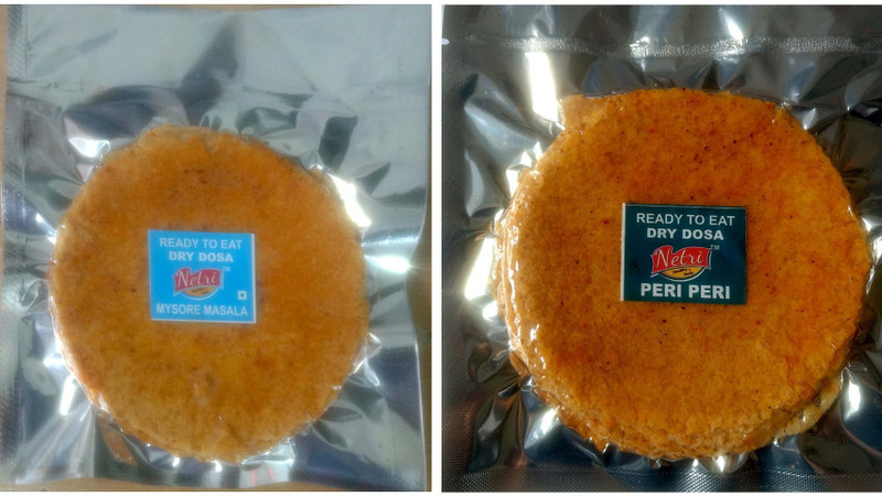 netri Dry Dosa (4 Mysore Masala, 4 Peri Peri) - 50 gms each 400 g