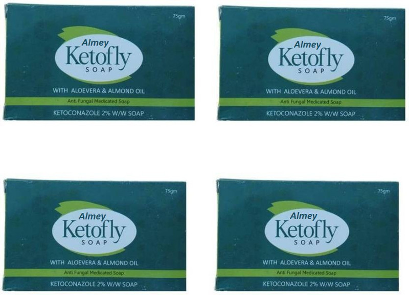 almey Ketofly Ketofly Soap (Anti - fungal Medicated Soap) (300 g, Pack of 4)(4 x 18.75 g)