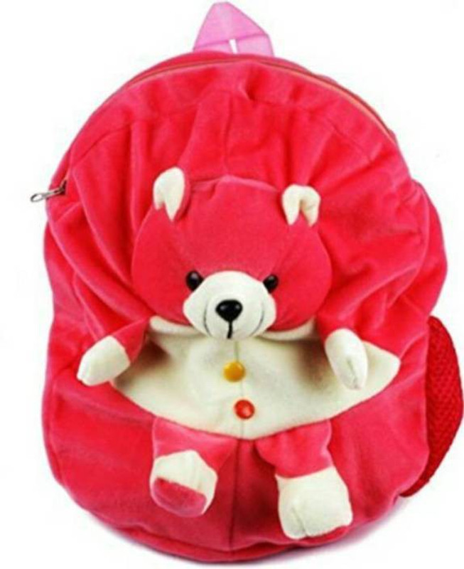 himleyars stuffed toy Design Kids Play School Bag  - 12 cm(Pink)