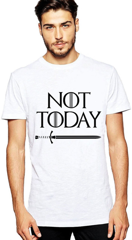 urban rules Printed, Conversational Men Round Neck White T-Shirt