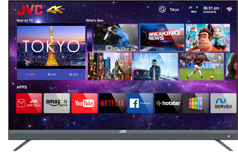 JVC 140cm (55 inch) Ultra HD (4K) LED Smart TV with Quantum Backlit Technology(LT-55N7105C GRY) JVC 140cm (55 inch) Ultra HD (4K) LED Smart TV with Quantum Backlit Technology(LT-55N7105C GRY)