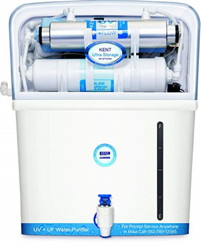 KENT RO ultra storage 7 7 L RO + UV + UF Water Purifier(White)