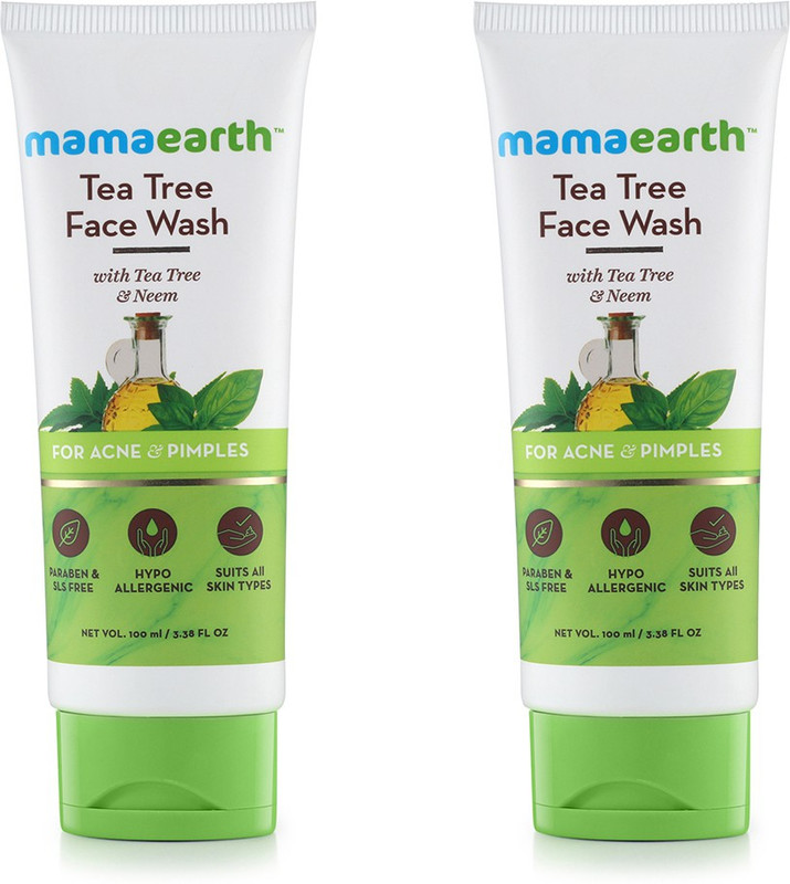 Mamaearth Tea Tree Natural  for Acne & Pimples Wash Face Wash(200 ml)