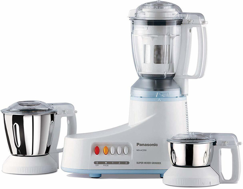 Panasonic MX-AC 350 MX-AC350 1000 Juicer Mixer Grinder(White, 3 Jars)
