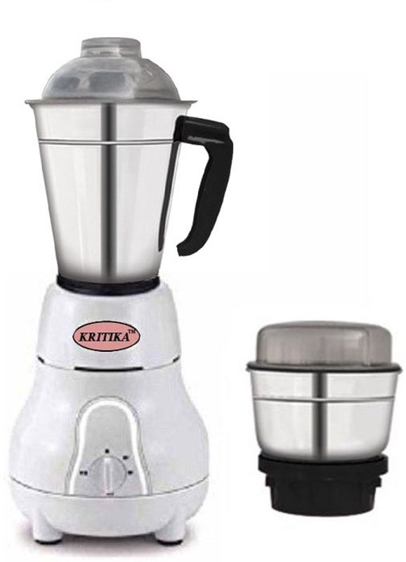 KRITIKA Mini Pro MG-02 500 Mixer Grinder(White, 2 Jars)