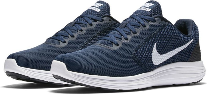 Nike REVOLUTION 3 Running Shoes For Men(Blue)