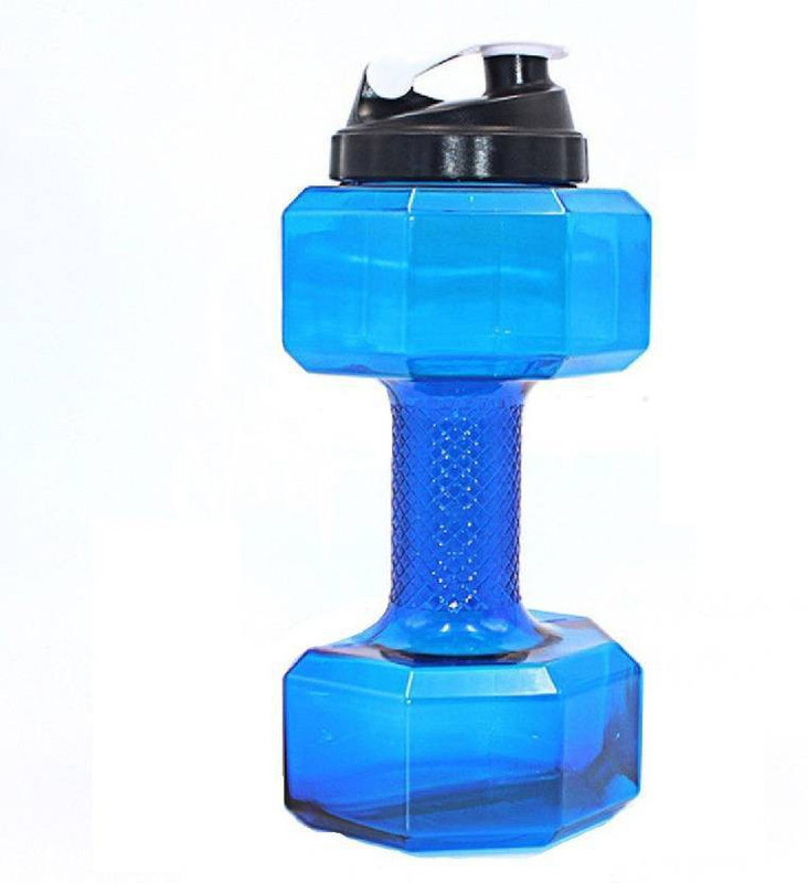 slampz Dumbbell Shaped 1000 ml Sipper (Pack of 1,BLUE) 1000 ml Sipper(Pack of 1, Blue)