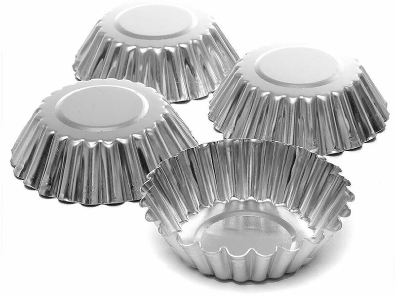 Pruner Cupcakemouldpackof4 Cupcake Maker(Silver, Non-stick Coating)