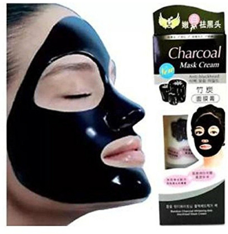 krashi Bamboo Charcoal Oil Control Anti-Acne Deep Cleansing Blackhead Remover, Peel Off Mask Face Wash(130 g)