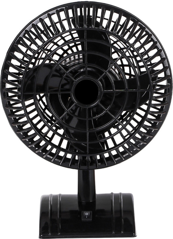 amikan Mini Table Fan 200 mm 4 Blade Table Fan(Black, Pack of 1)