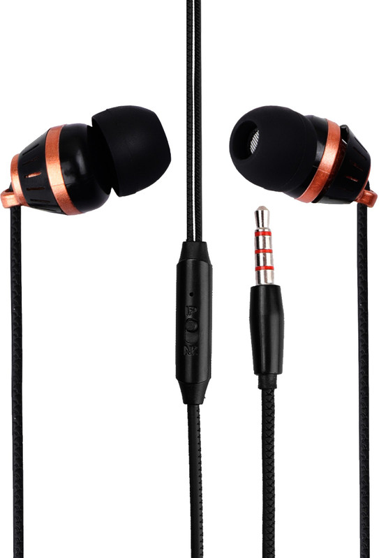 5g gold HD Sound In-Ear Extra Bass Headphones Wired Headset with Mic(Multicolor, In the Ear)