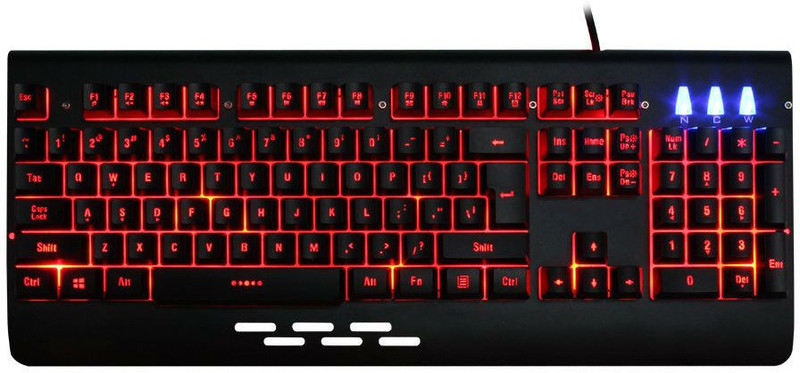 zahuu PSAH-2581 Wired USB Gaming Keyboard(Black)