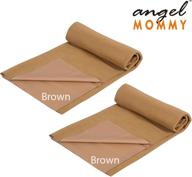 Angel Mommy Cotton Baby Sleeping Mat(Brown, Pack of 2, Large)