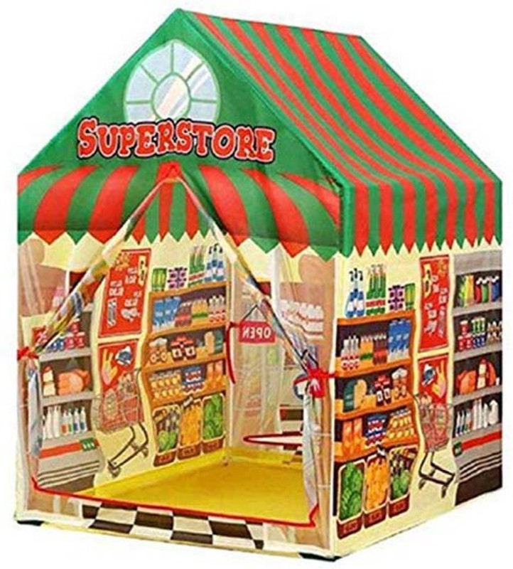 khilona house Super Market Store Foldable Kids Play Tent (Multicolor)(Multicolor)