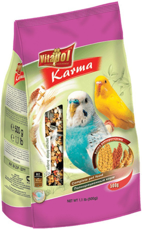 vitapol Karma Papuga Budgie Vegetable 500 g Dry Bird Food