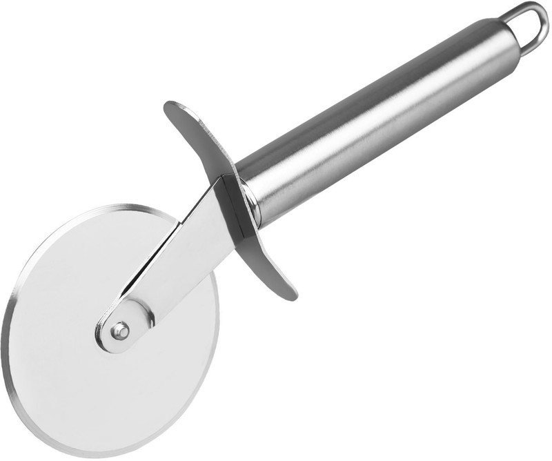White Stone Wheel Pizza Cutter(Stainless Steel)