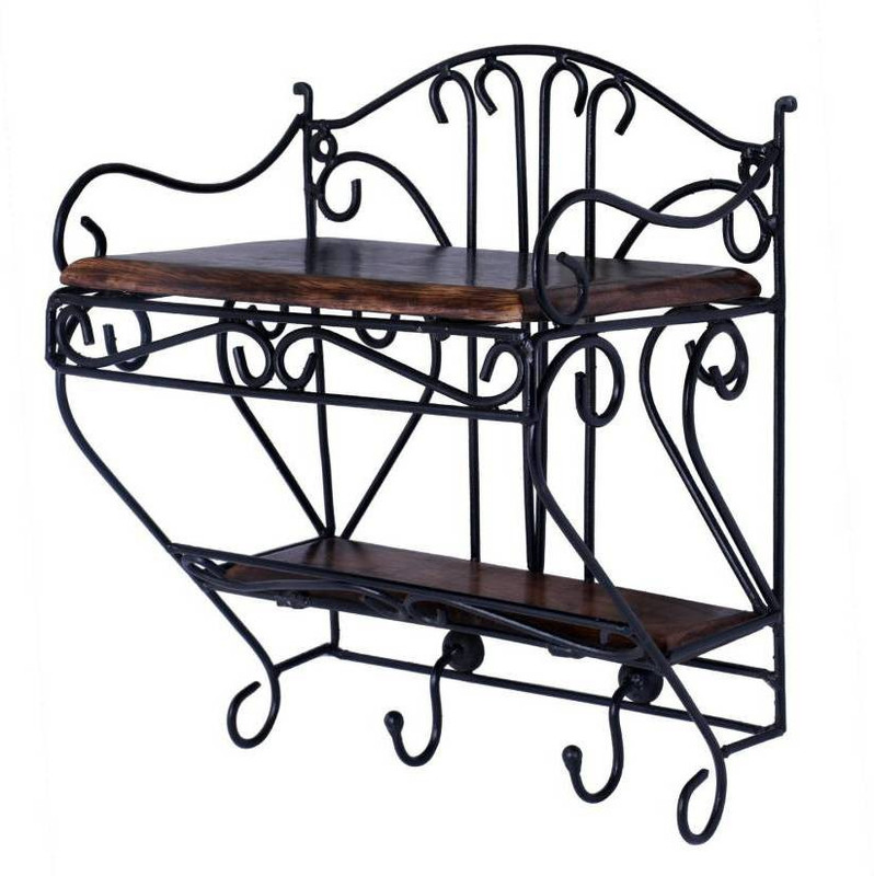 khan handicrsfts Wooden Antique SET UP BOX WALL SHELF Wooden Wall Shelf(Number of Shelves - 2, Brown)