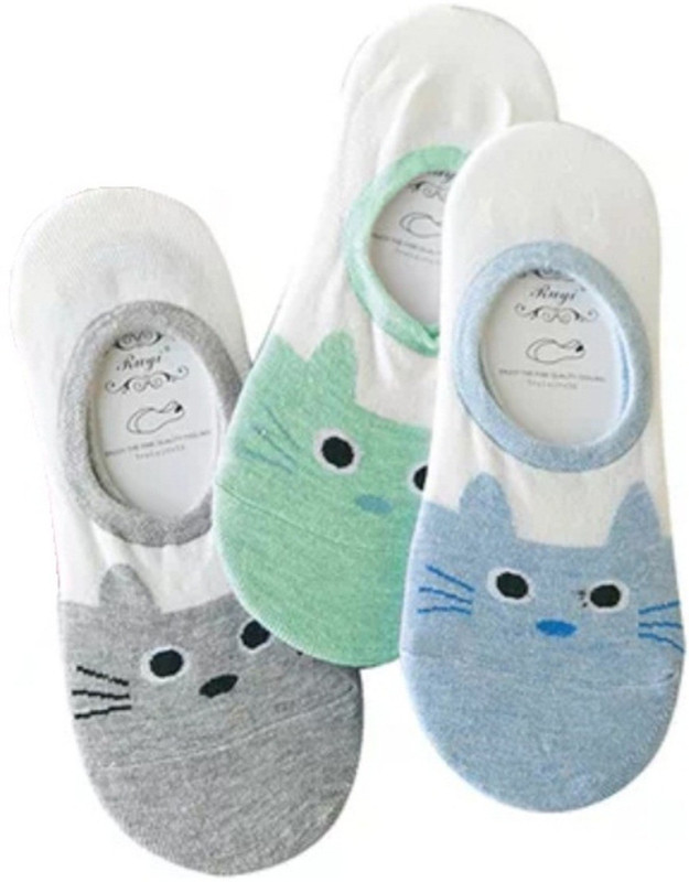 ayushicreationa Girl's Low Cut(Pack of 3)