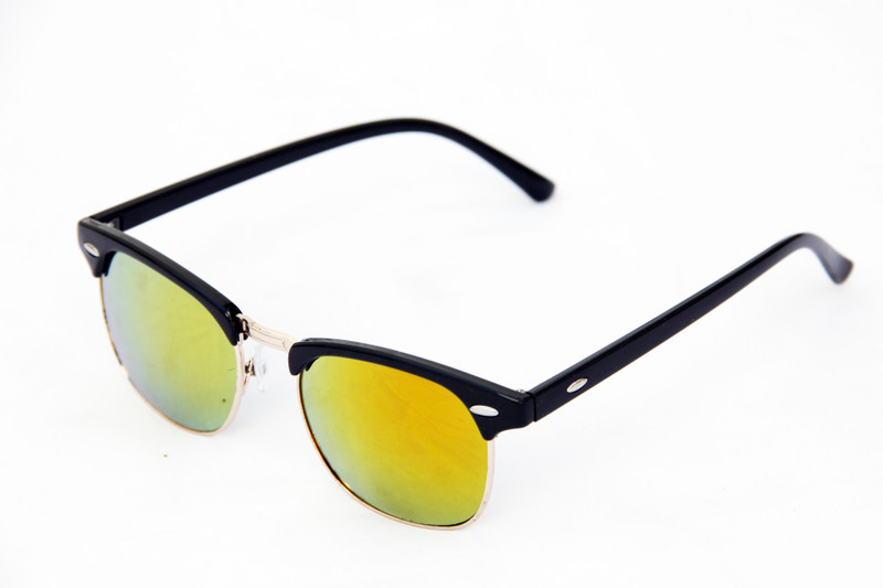 non brand Retro Square Sunglasses(Orange)