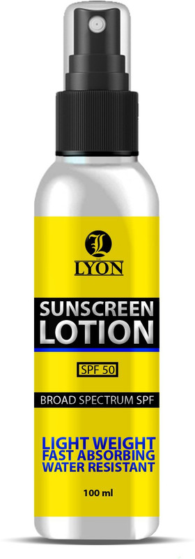 the lyon Sunscreen Lotion SPF 50 - SPF 50 PA+(100 g)