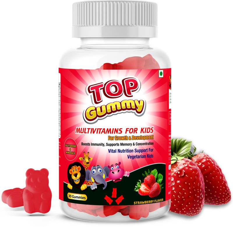 top gummy Multivitamins for Kids with 16 Vitamins & Minerals - For Growth & Development(30 No)